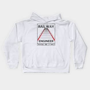 Railway Engineer Kids Hoodie